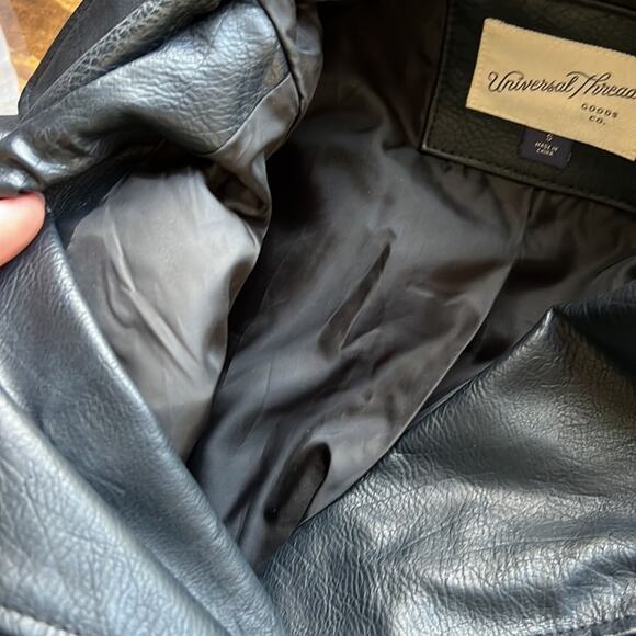 Universal Thread Small Faux Leather Multiple Zipper Polyester Jacket - Picture 12 of 16